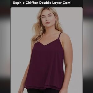 Torrid Burgandy Sophie Cami Size 1